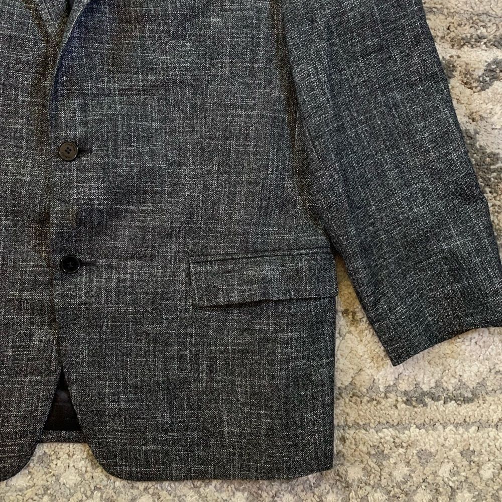 Versace Collection Heather Black Wool Blazer 44 - image 5